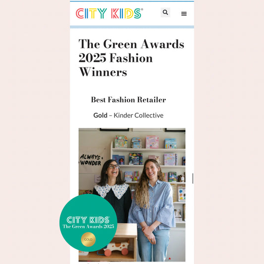 We won gold in city kids' green awards