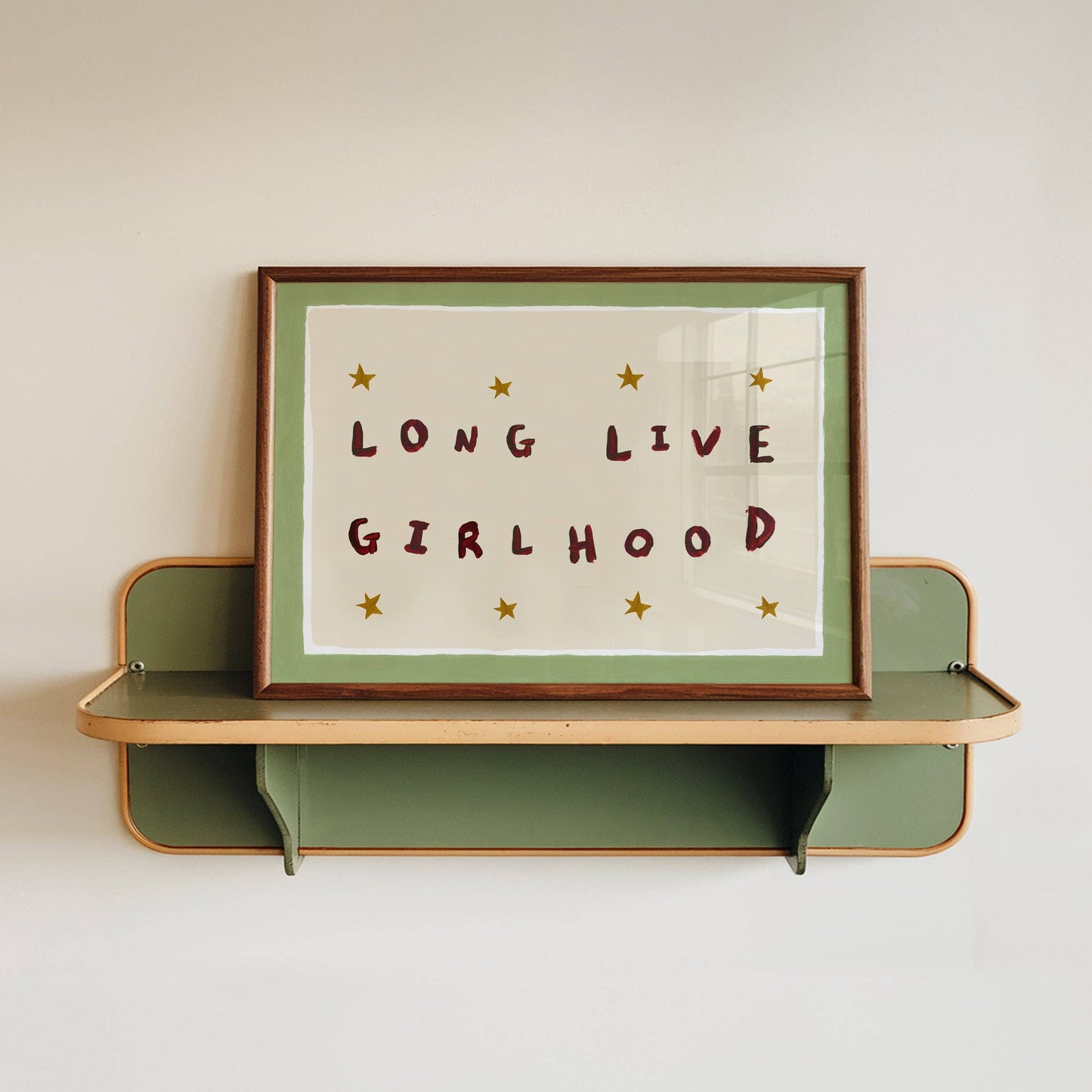 Long Live Girlhood Hand Painted Print