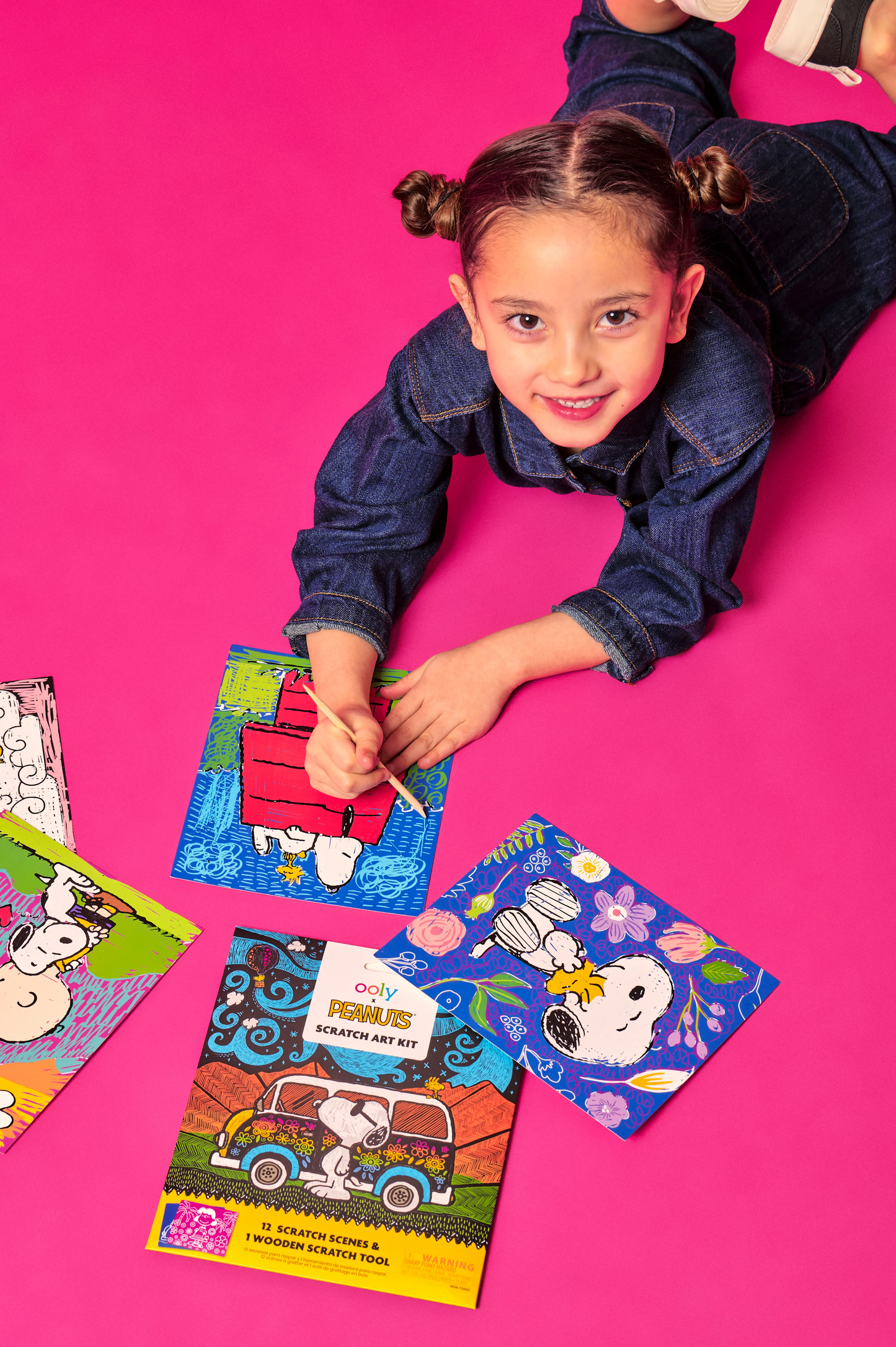 Ooly OOLY x Peanuts: Scratch Art Kit (13 PC Set)
