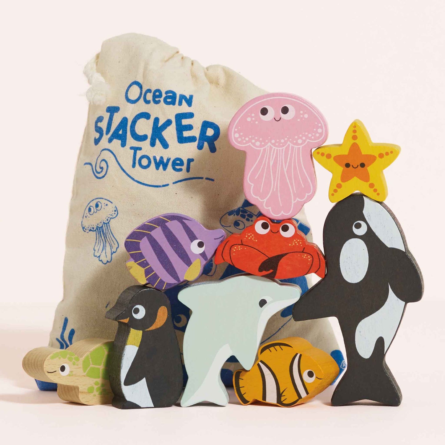 Le Toy Van, Ocean Life Stacking Animals