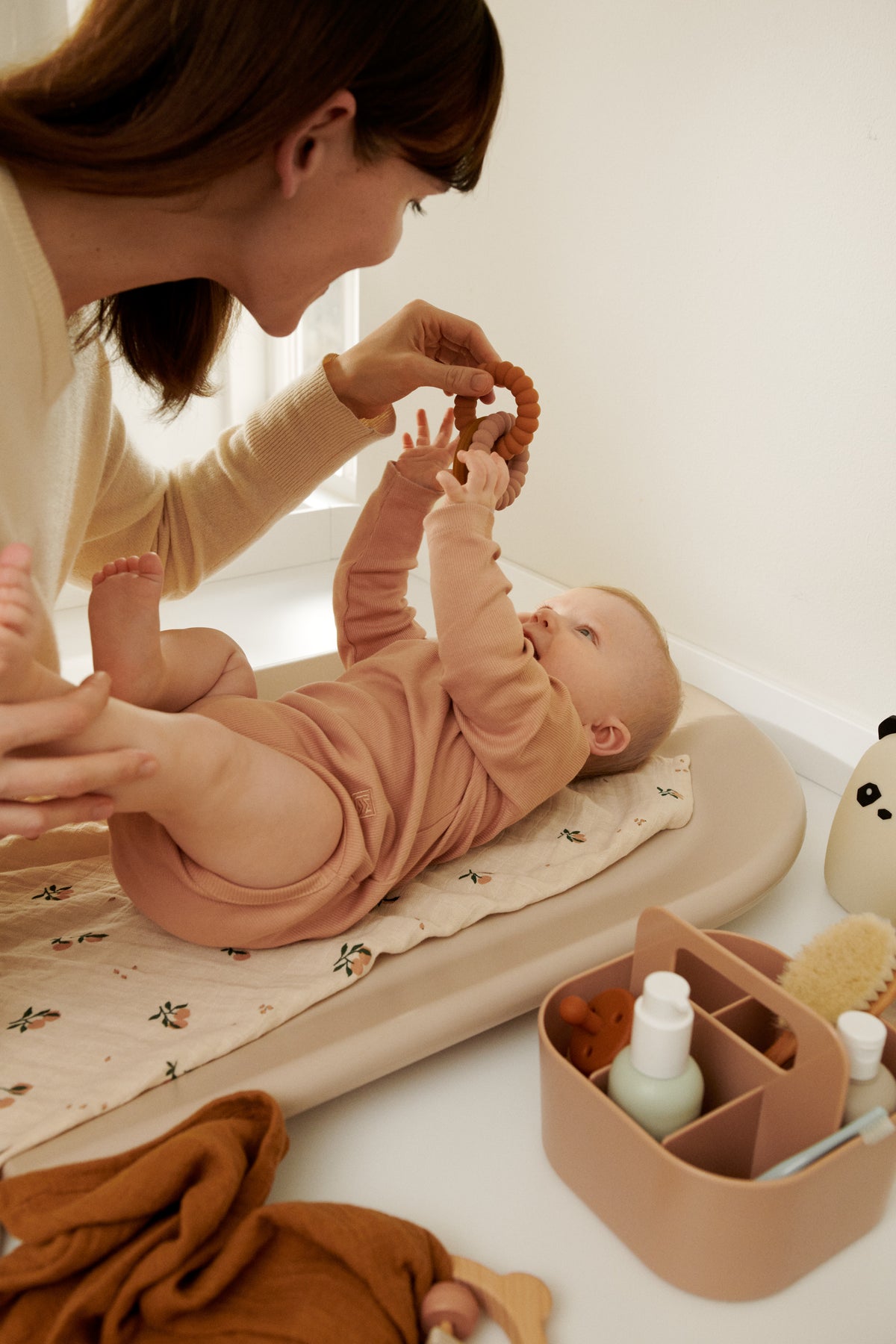 Liewood, Lewis Muslin Cloth 2-Pack, Mini Leo/Mini Peach