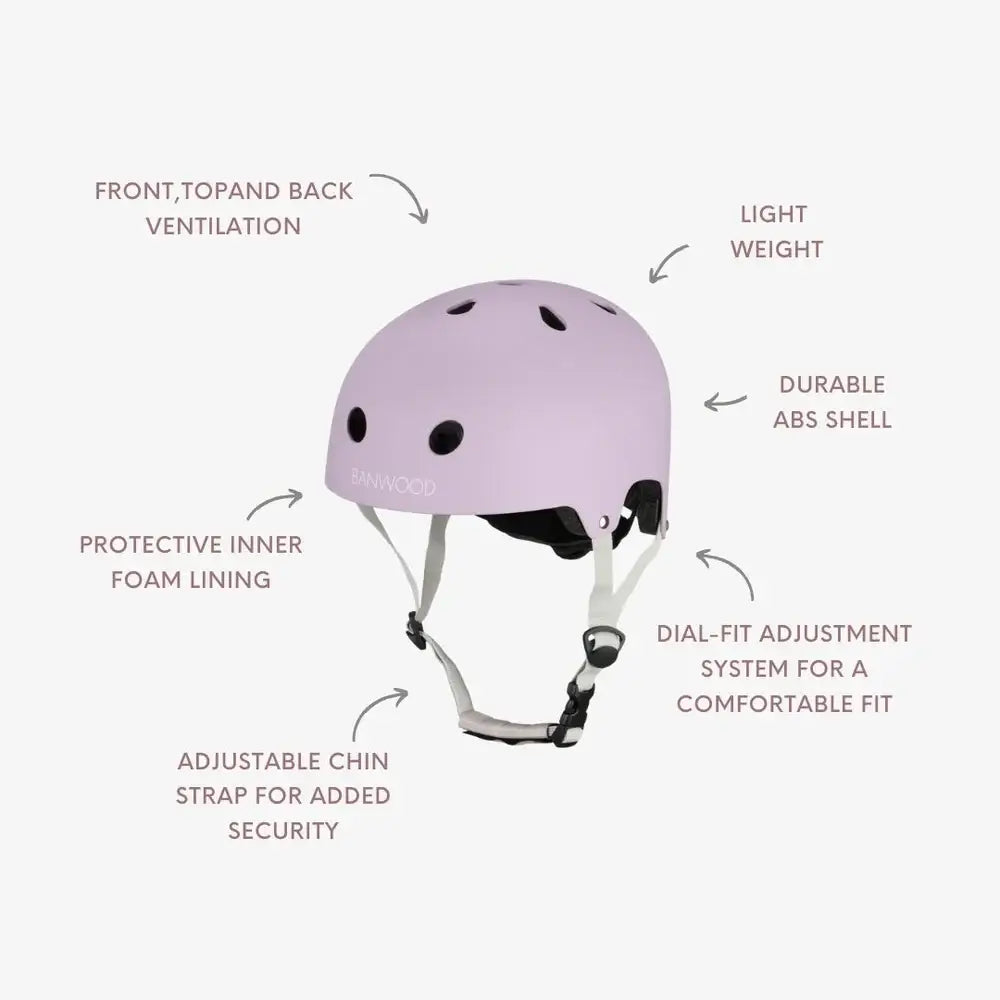 Banwood Eco-Helmet, Lavender (50-54 cm)