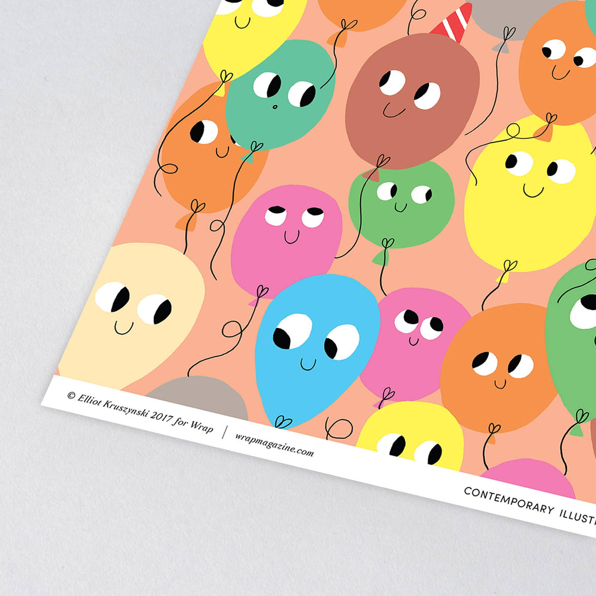 Wrap, Bouncing Balloons Gift Wrap