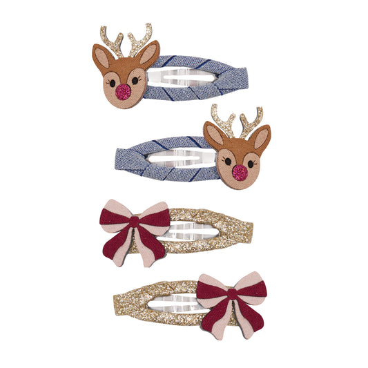 Mimi & Lula, Rudolph and Bow Clips