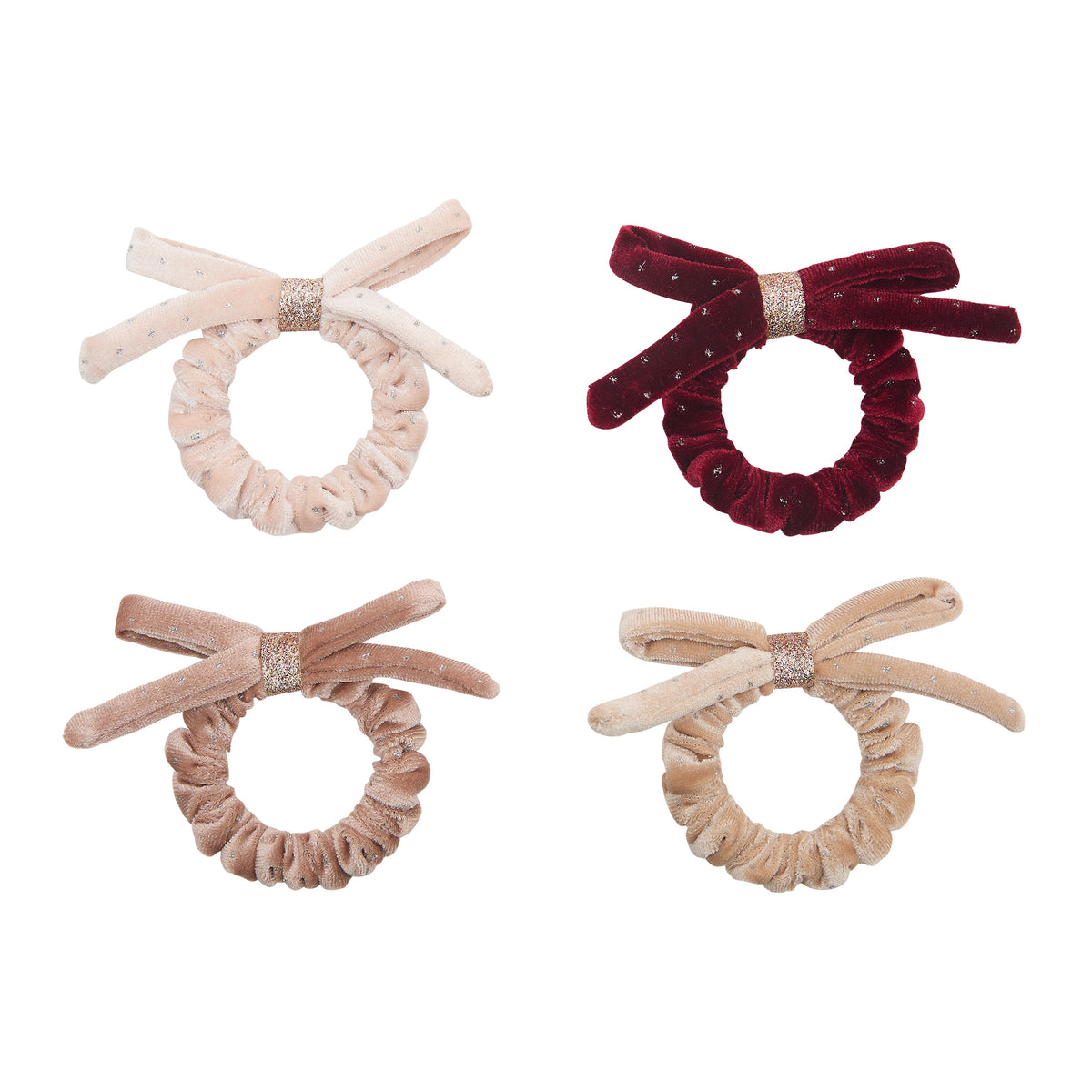 Mimi & Lula, Velvet Bow Scrunchies