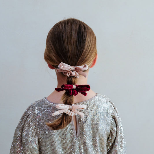 Mimi & Lula, Velvet Bow Scrunchies