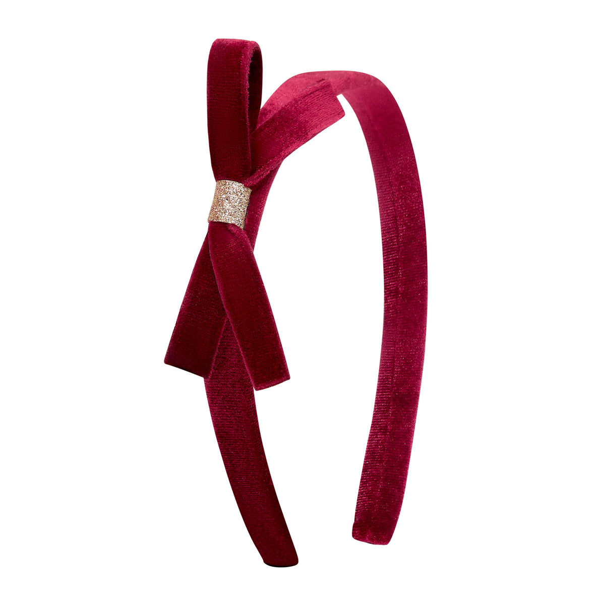 Mimi & Lula, Violet Burgundy Bow Headband