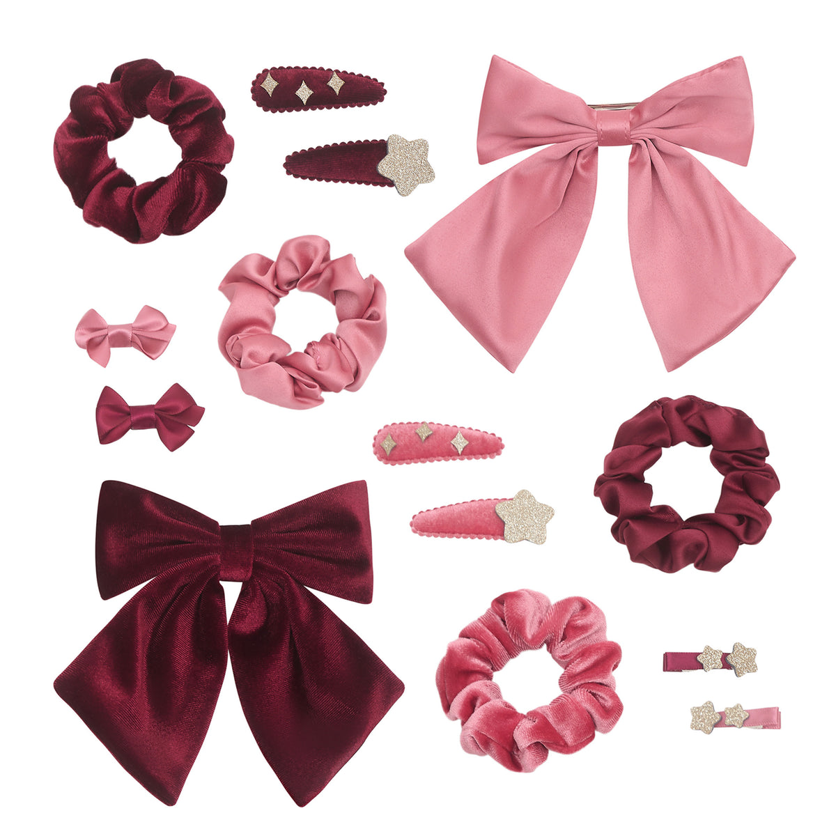 Mimi & Lula, Burgundy Gifting Pouch with Accessories