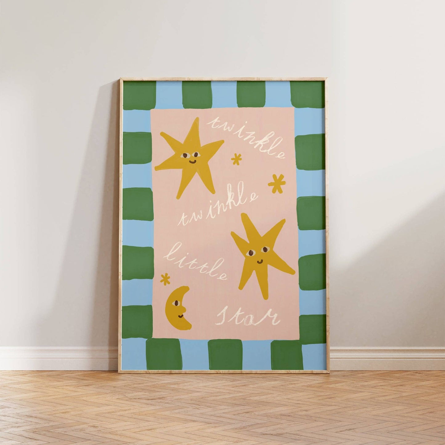 Twinkle Little Star Checkered Print
