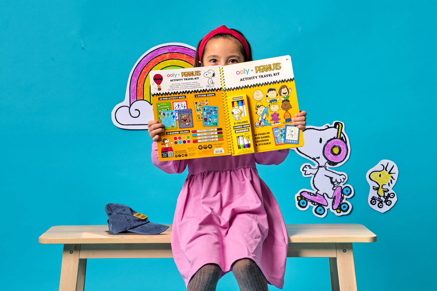 Ooly OOLY x Peanuts: Activity Kit & 4 Double-Ended Markers