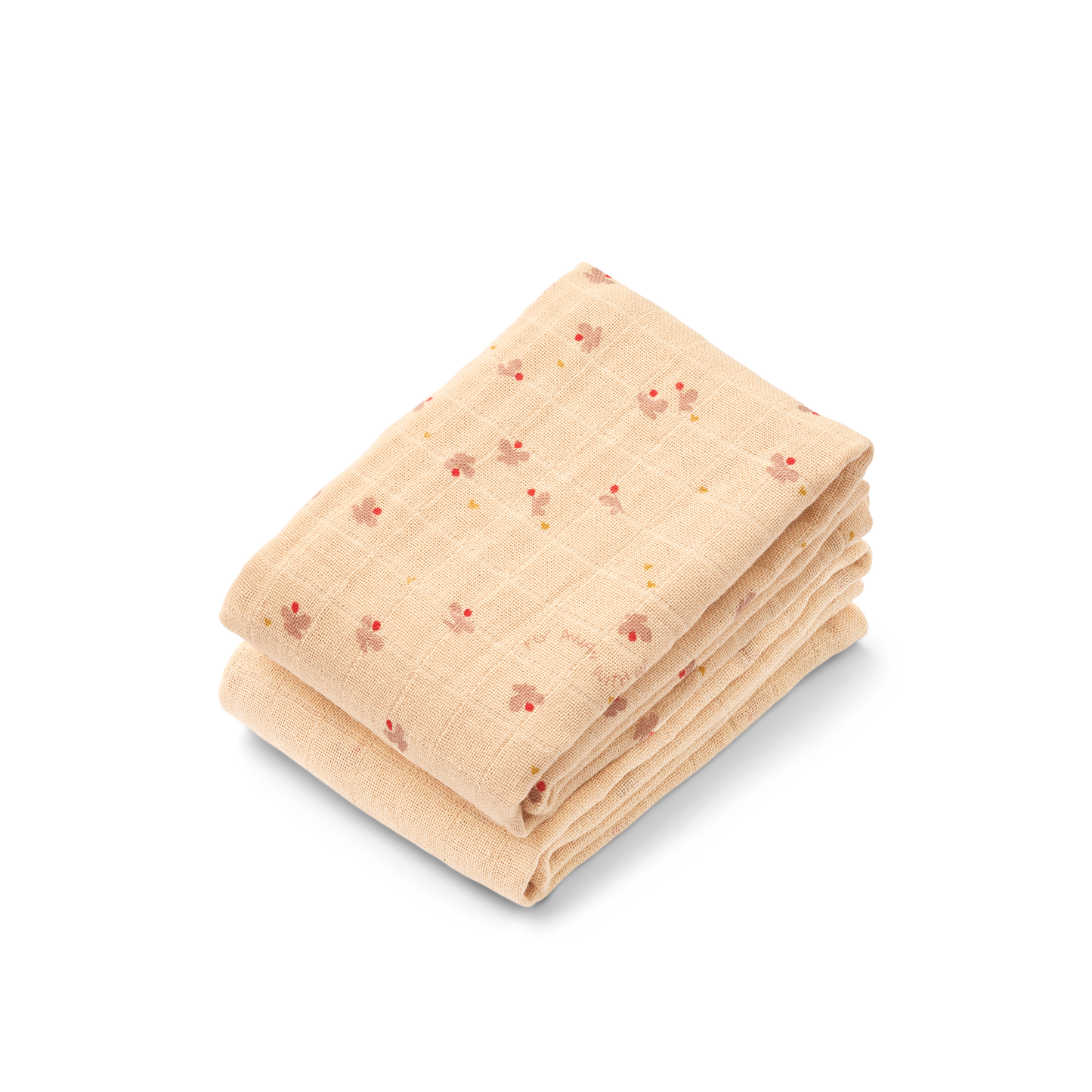 Liewood, Pink Butterfly Muslin Cloth - 2-Pack