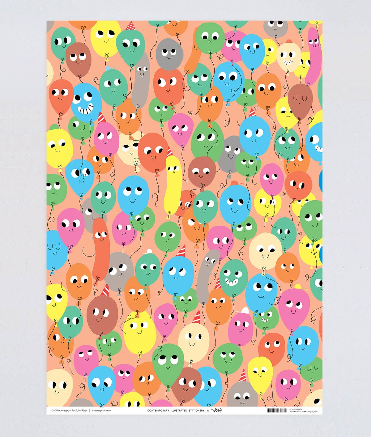 Wrap, Bouncing Balloons Gift Wrap