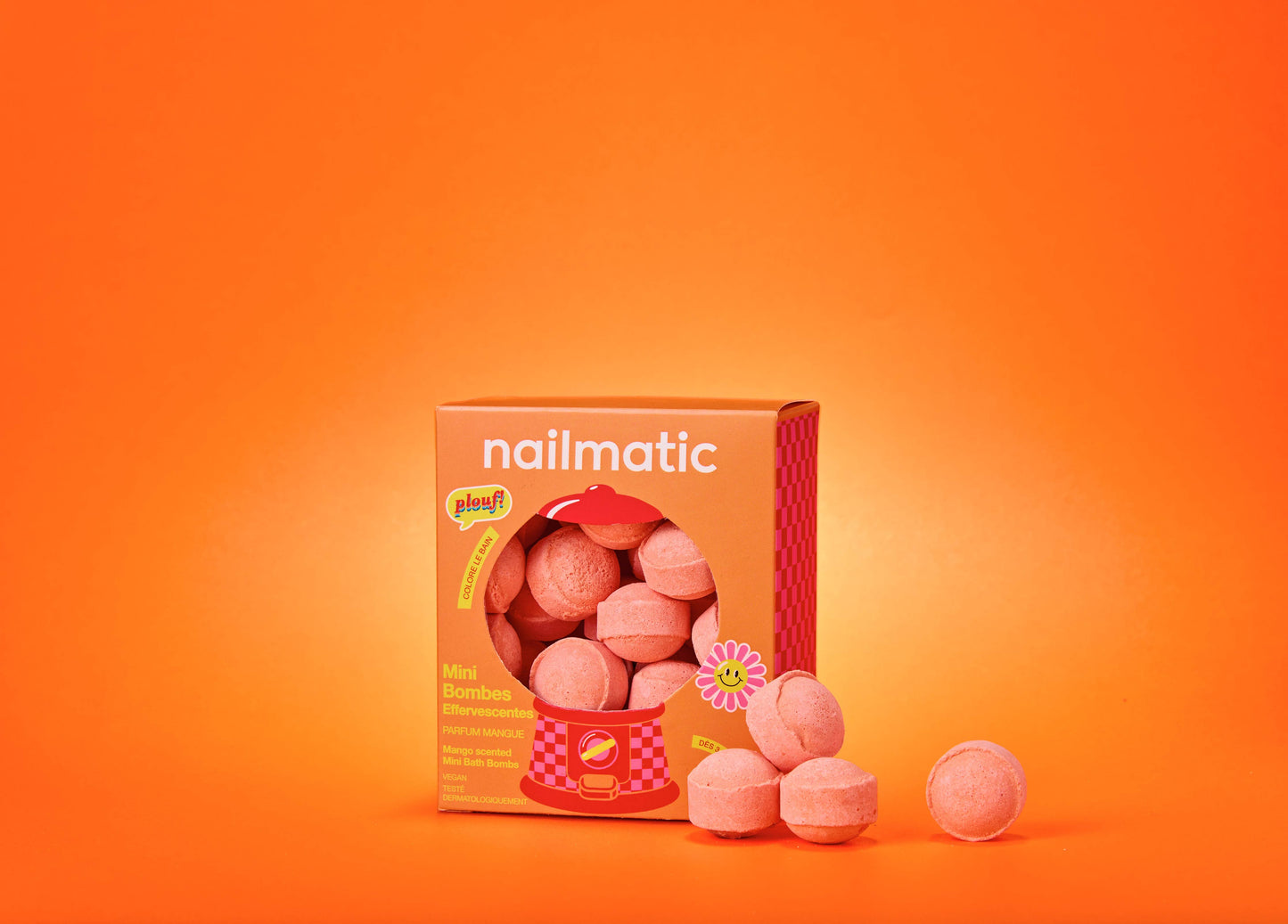 Nailmatic, Mini Sweet Mango Bath Bombs