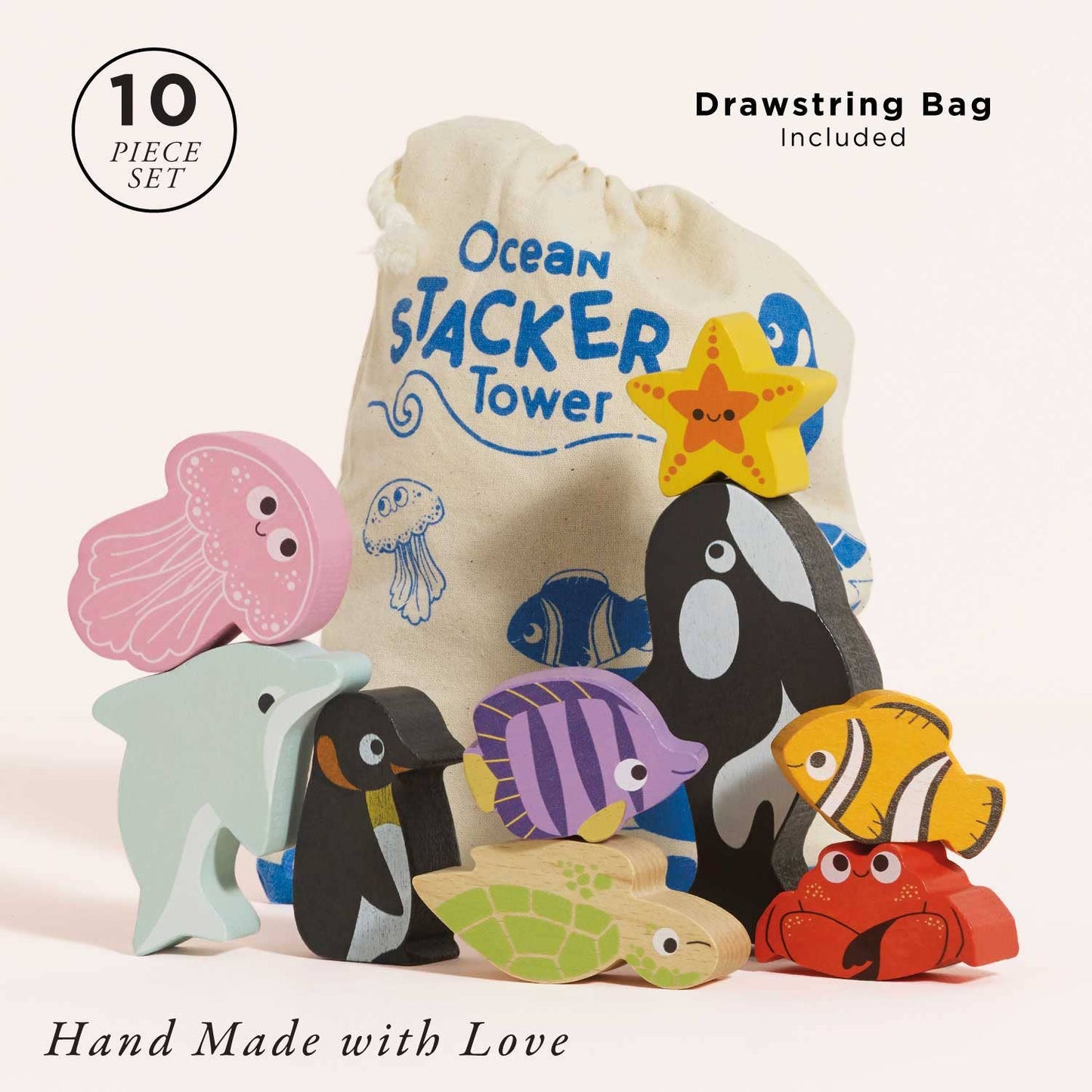 Le Toy Van, Ocean Life Stacking Animals
