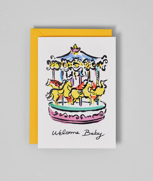 Wrap, Carousel Illustration, Welcome Baby Card