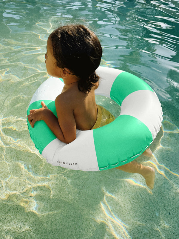 SunnyLife, Green Stripe Kids Pool Ring
