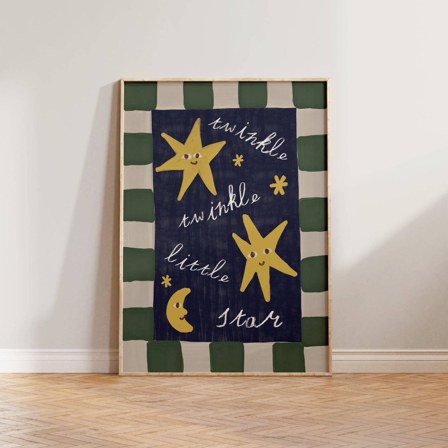 Twinkle Little Star Checkered Print