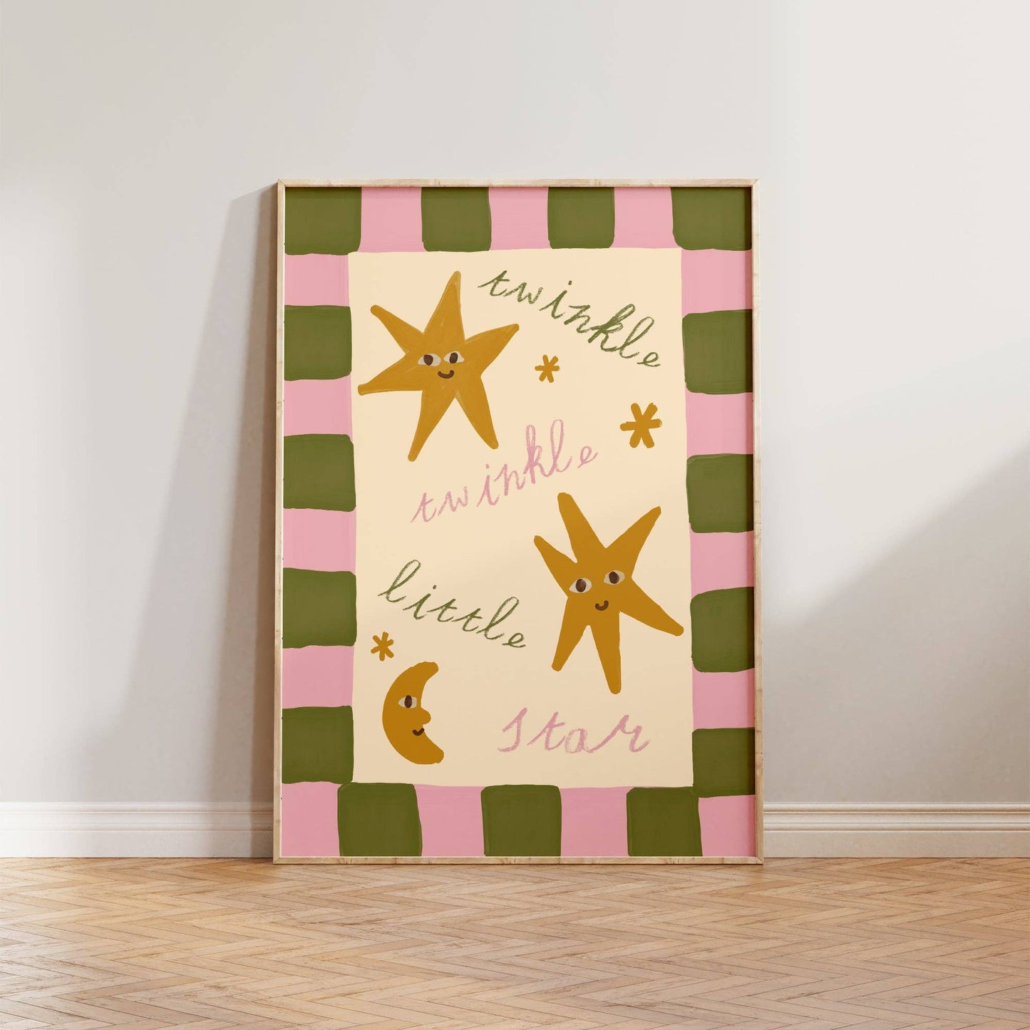 Twinkle Little Star Checkered Print