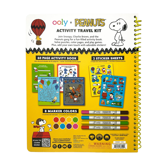 Ooly x Peanuts, Activity Kit with 4 Double-Ended Markers