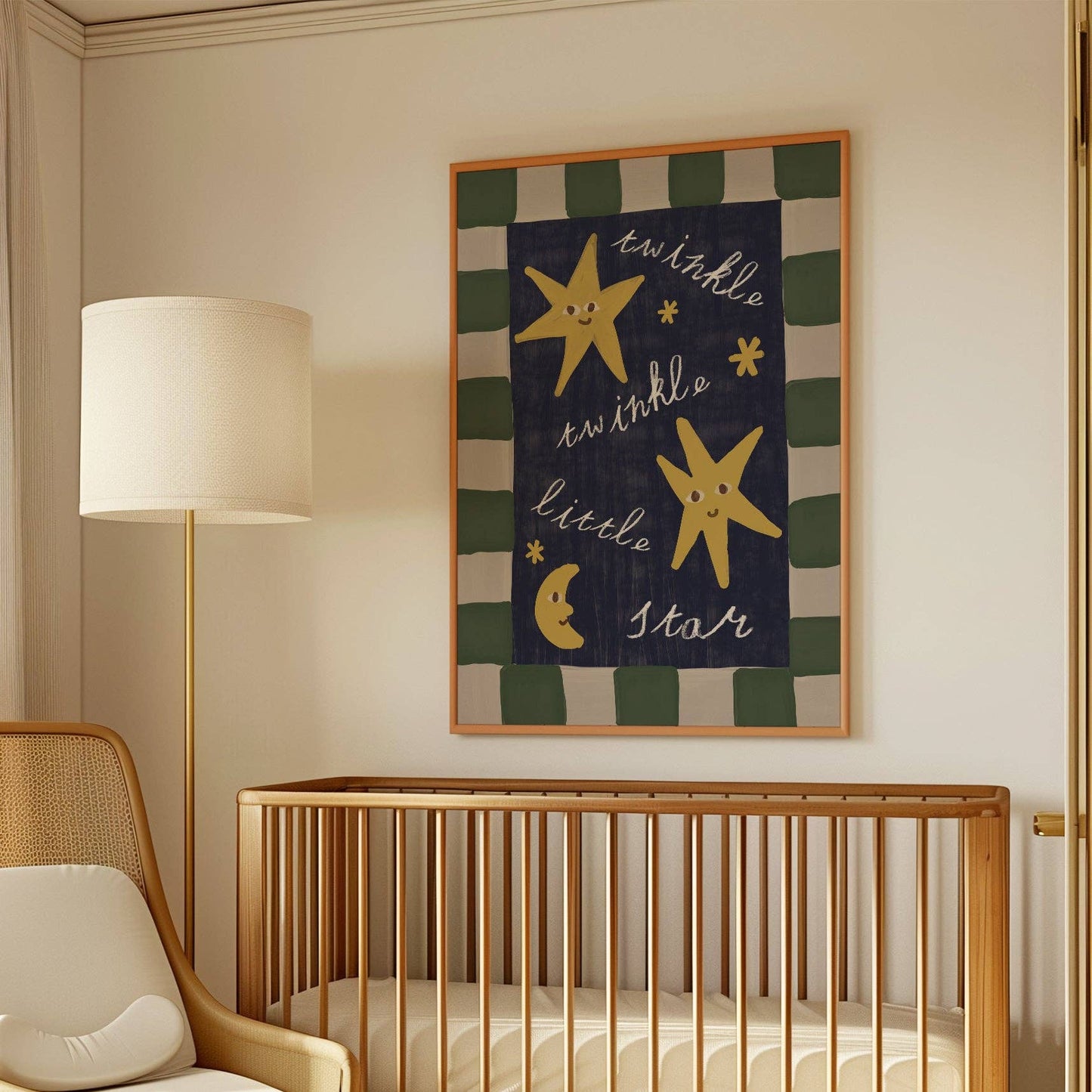 Twinkle Little Star Checkered Print