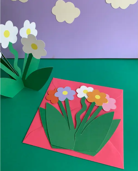 Standing 3D Daisy Floral Bloom Greeting Card