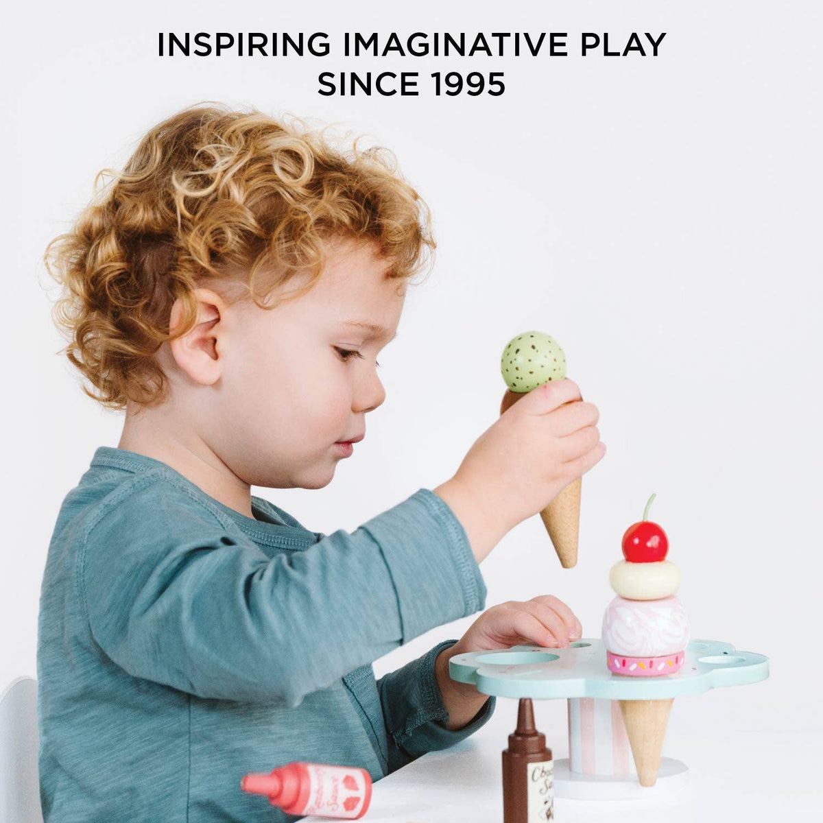 Le Toy Van, Wooden Ice Cream Stand & Toppings