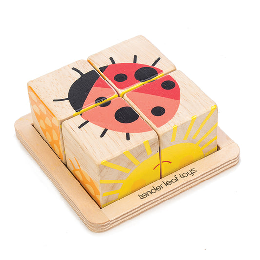 Wooden Baby Blocks Toy for Toddler