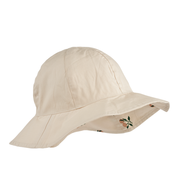 Peach Amelia Reversible Sun Hat, 5 - 7 Years