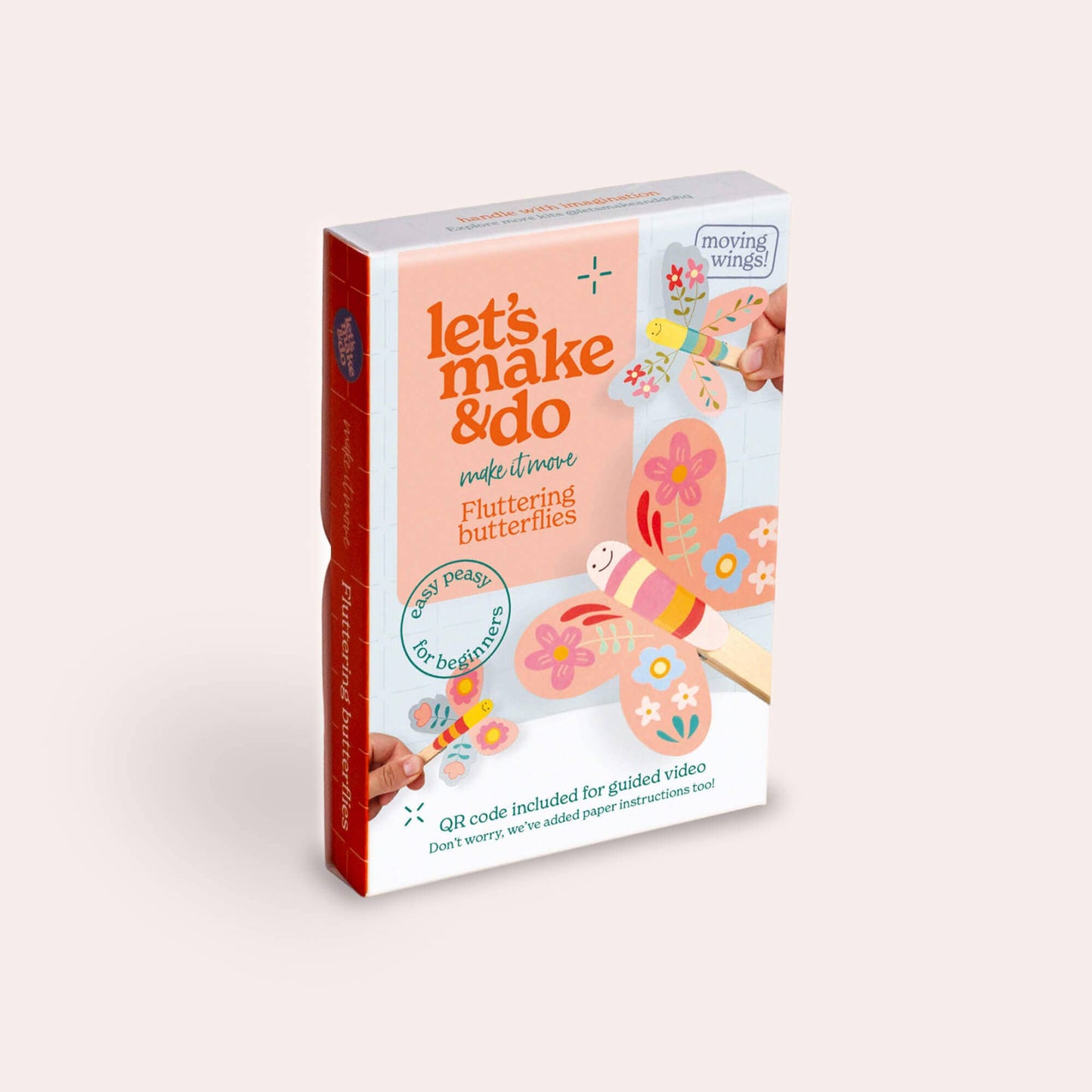 Let's Make & Do,  Make it Move: Fluttering Butterflies Craft Kit for Kids