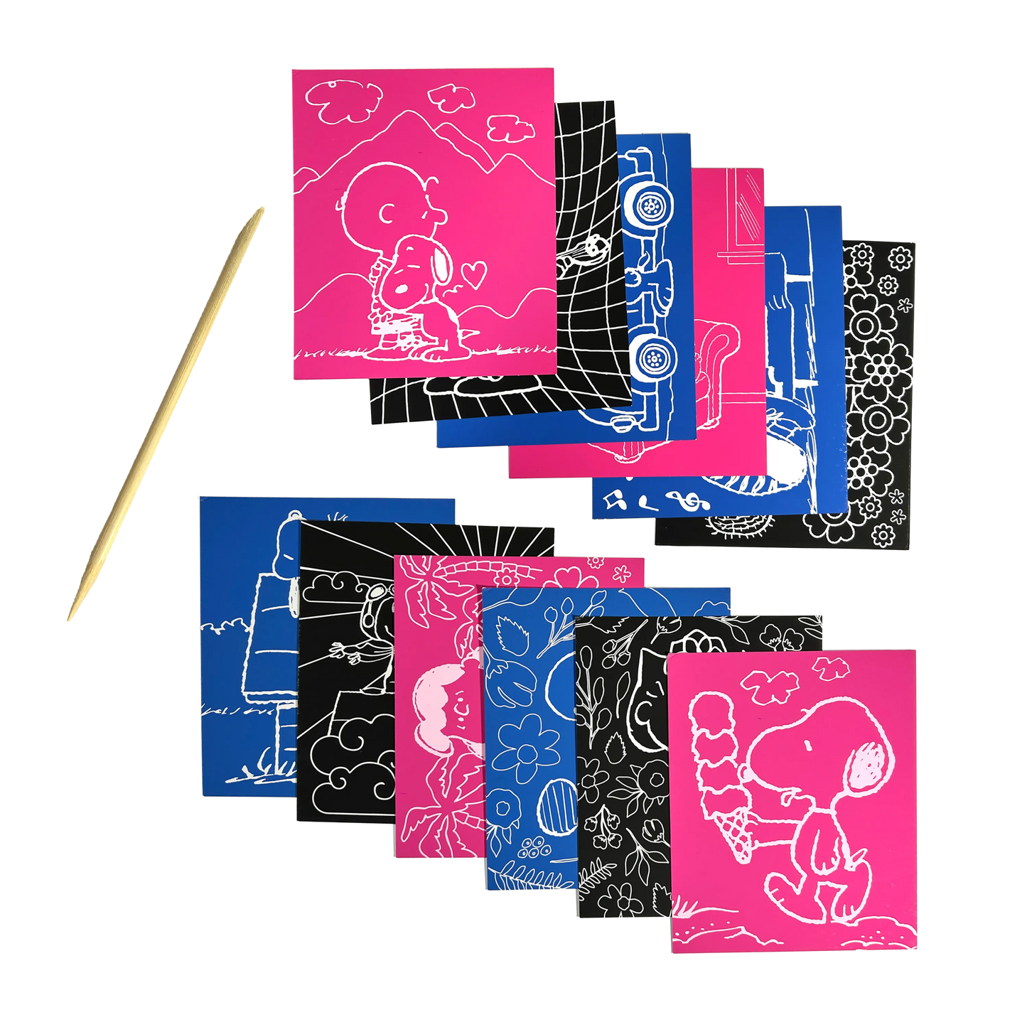 Ooly OOLY x Peanuts: Scratch Art Kit (13 PC Set)