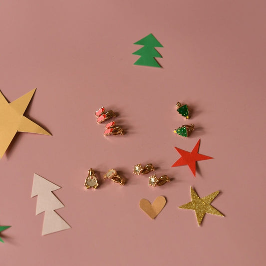 Rockahula, Jolly Christmas Clip On Earrings