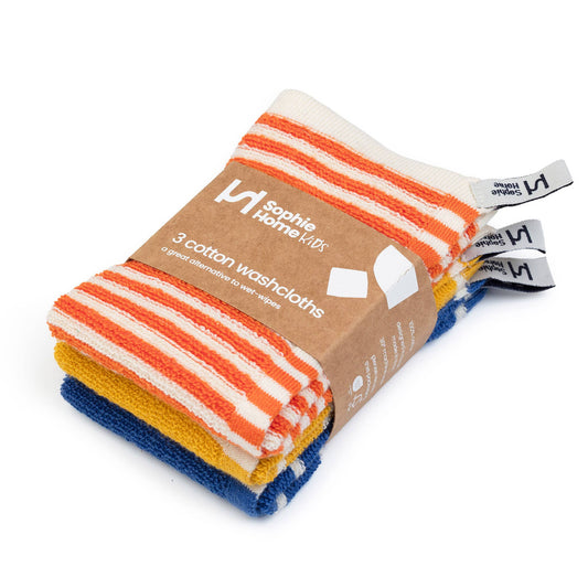 Orange Reusable & Eco-Friendly Washcloths