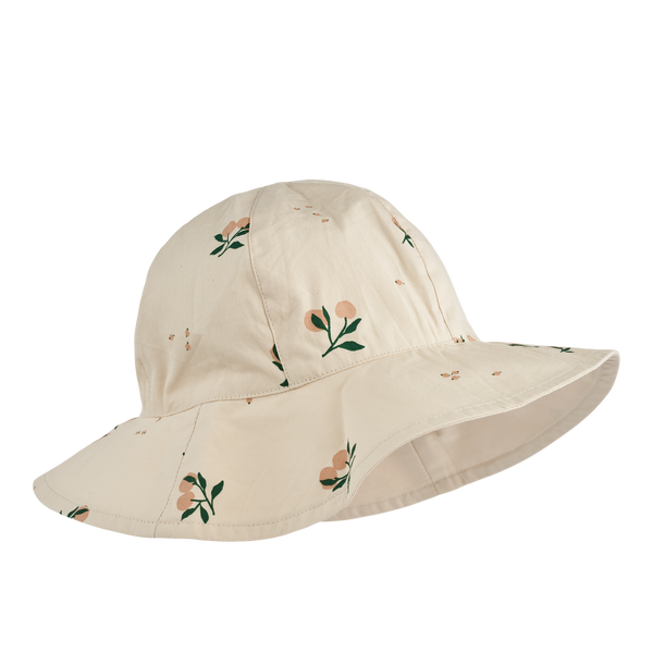 Peach Amelia Reversible Sun Hat, 5 - 7 Years