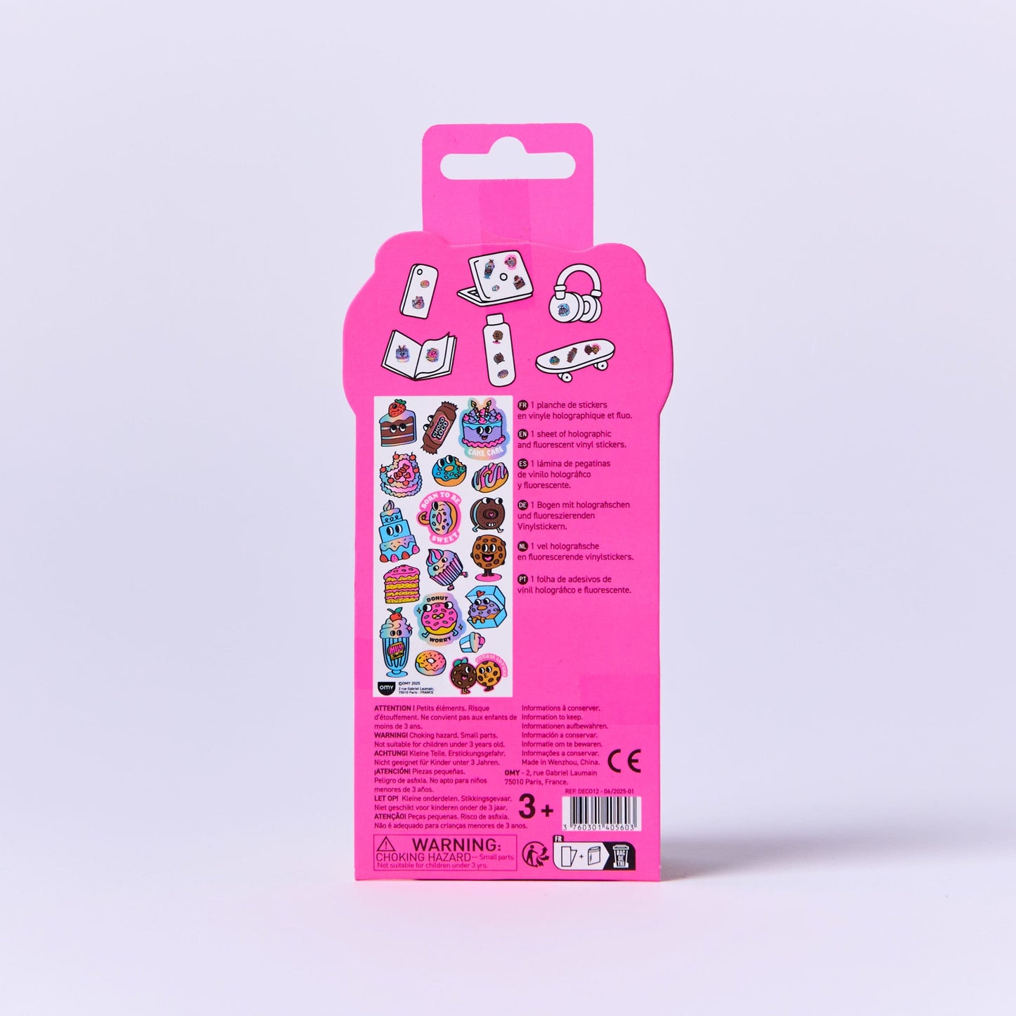 OMY, Mini Fabulous Iconic Stickers, Donuts