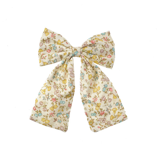 Petal Long Bow Hair Clip