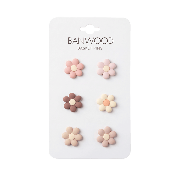 Banwood, Basket Pins, Flower