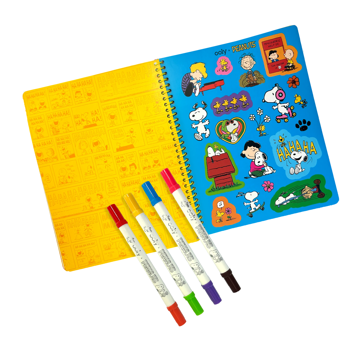 Ooly OOLY x Peanuts: Activity Kit & 4 Double-Ended Markers