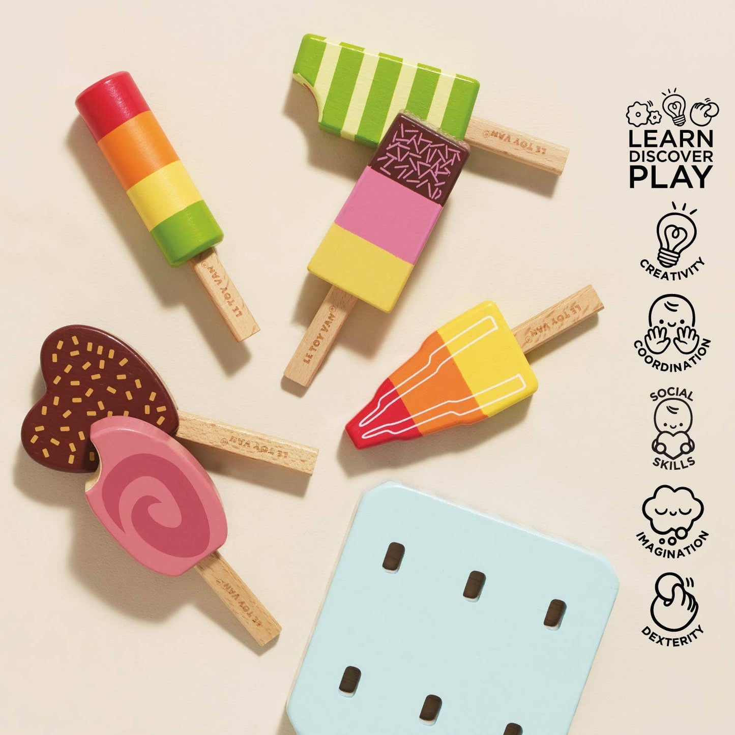 Le Toy Van, Wooden Ice Lollies Popsicles