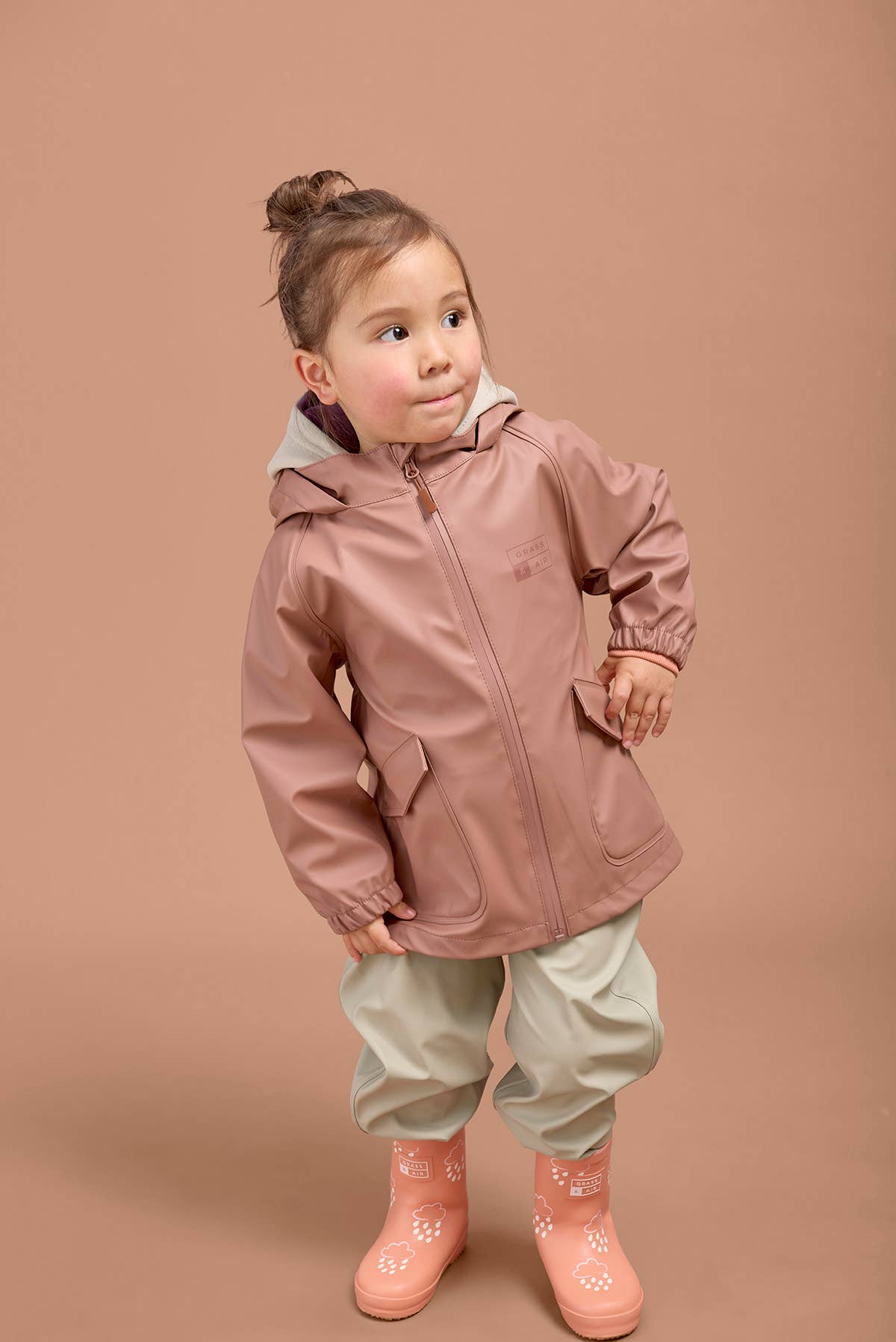 Grass + Air, Rain Jacket, Rose
