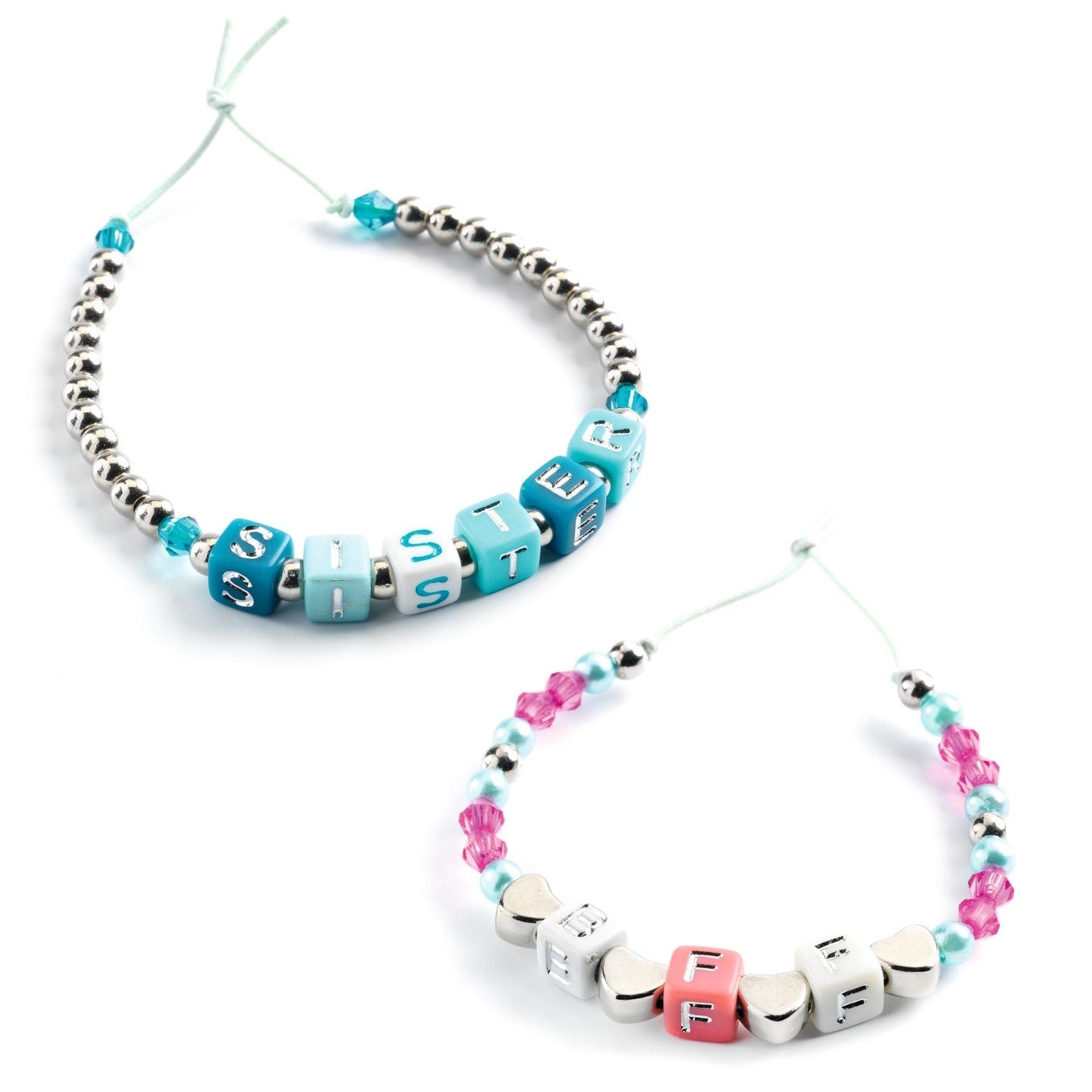 Silver Alphabet Beads for Jewellery Craft