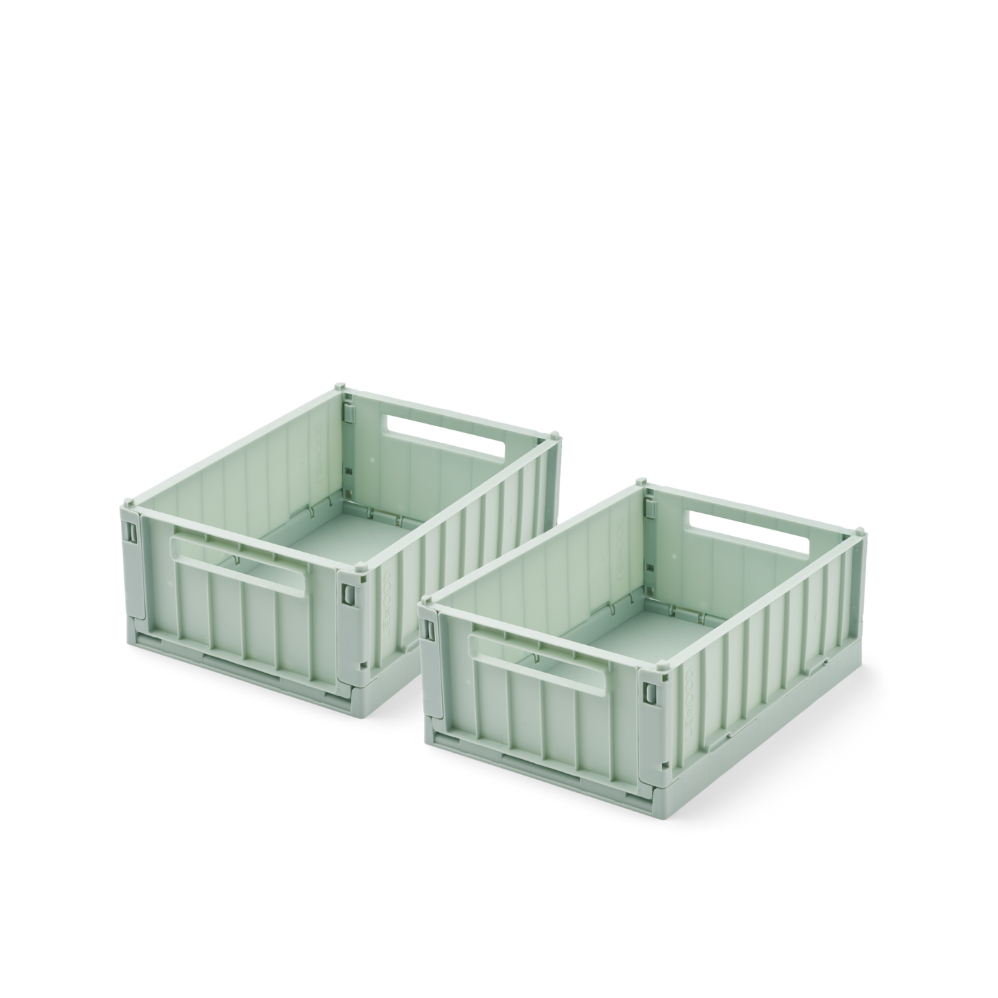 Small Peppermint Weston Storage Box, 2-pack