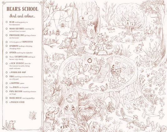 Brown Bear Wood Colouring and Spotting Book
