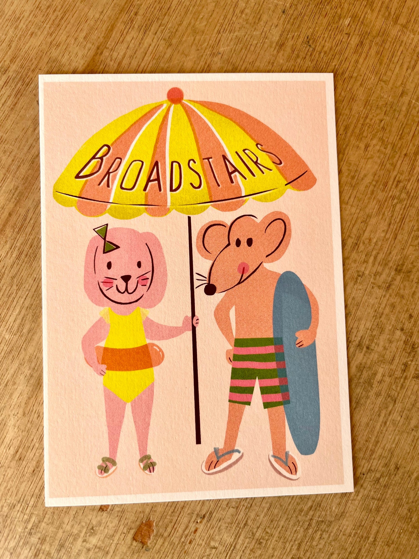 Broadstairs Beach Buddies Postcard by The Design Dealership