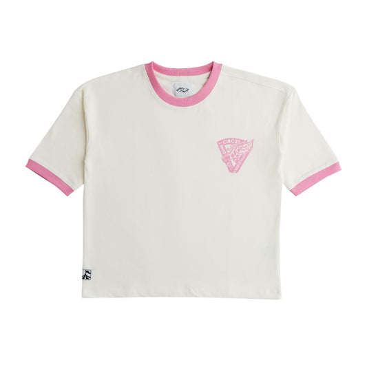 Dinky Circus, Roller Rink Tee, Marshmallow