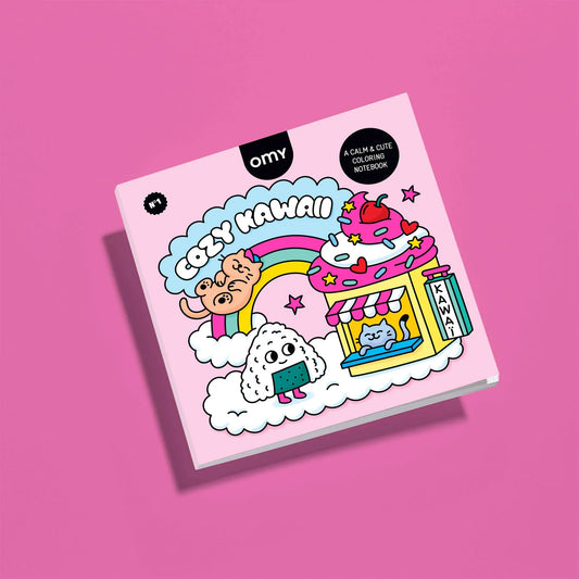 OMY, Cozy Kawaii, a Calm & Cute Colouring Notebook
