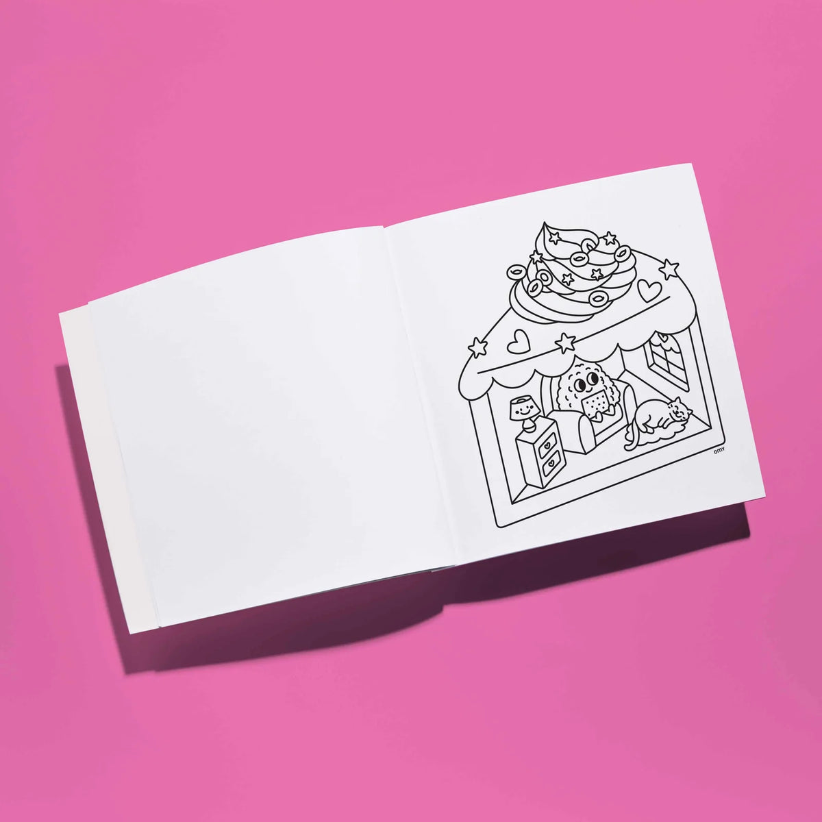 OMY, Cozy Kawaii, a Calm & Cute Colouring Notebook