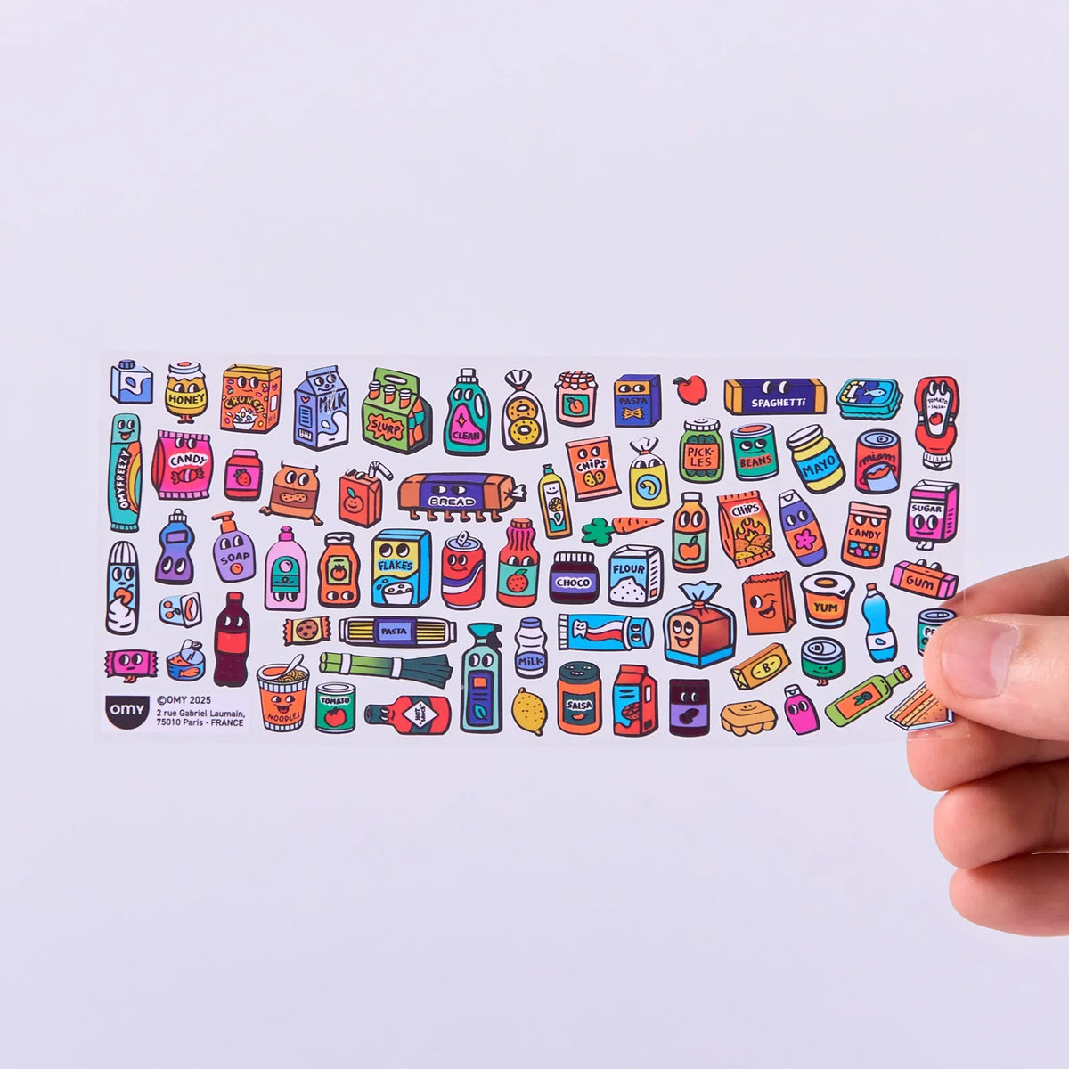 OMY, Boutique Sticker Sheet, Supermarket