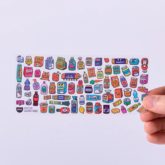 OMY, Boutique Sticker Sheet, Supermarket