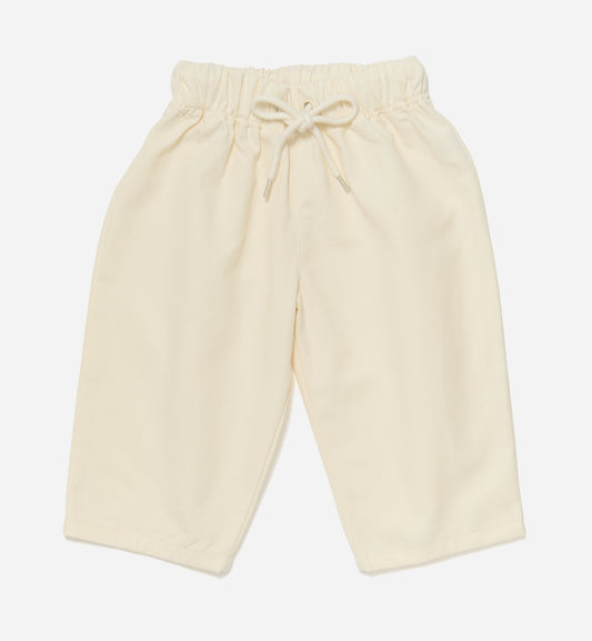 Tiny Colours, Off White Organic Cotton Trousers