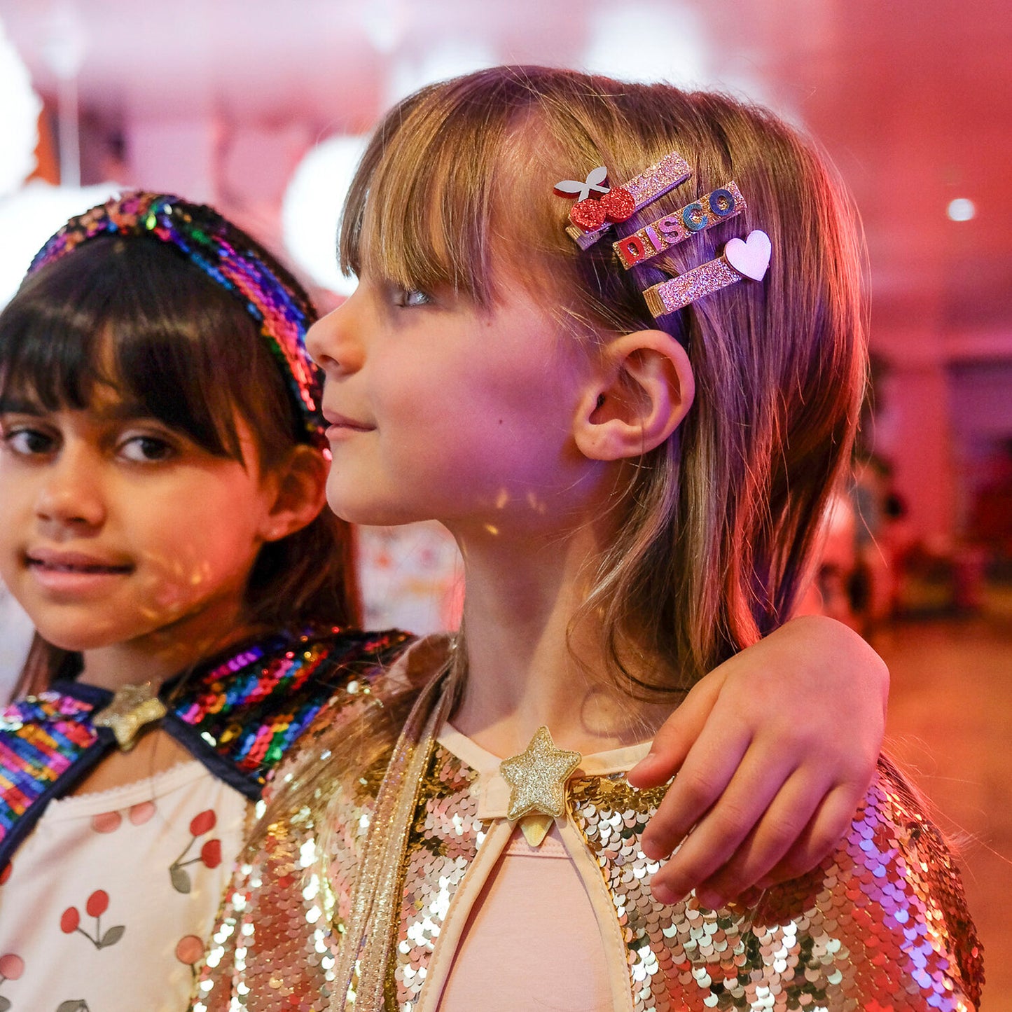Disco Glitter Bar Clips